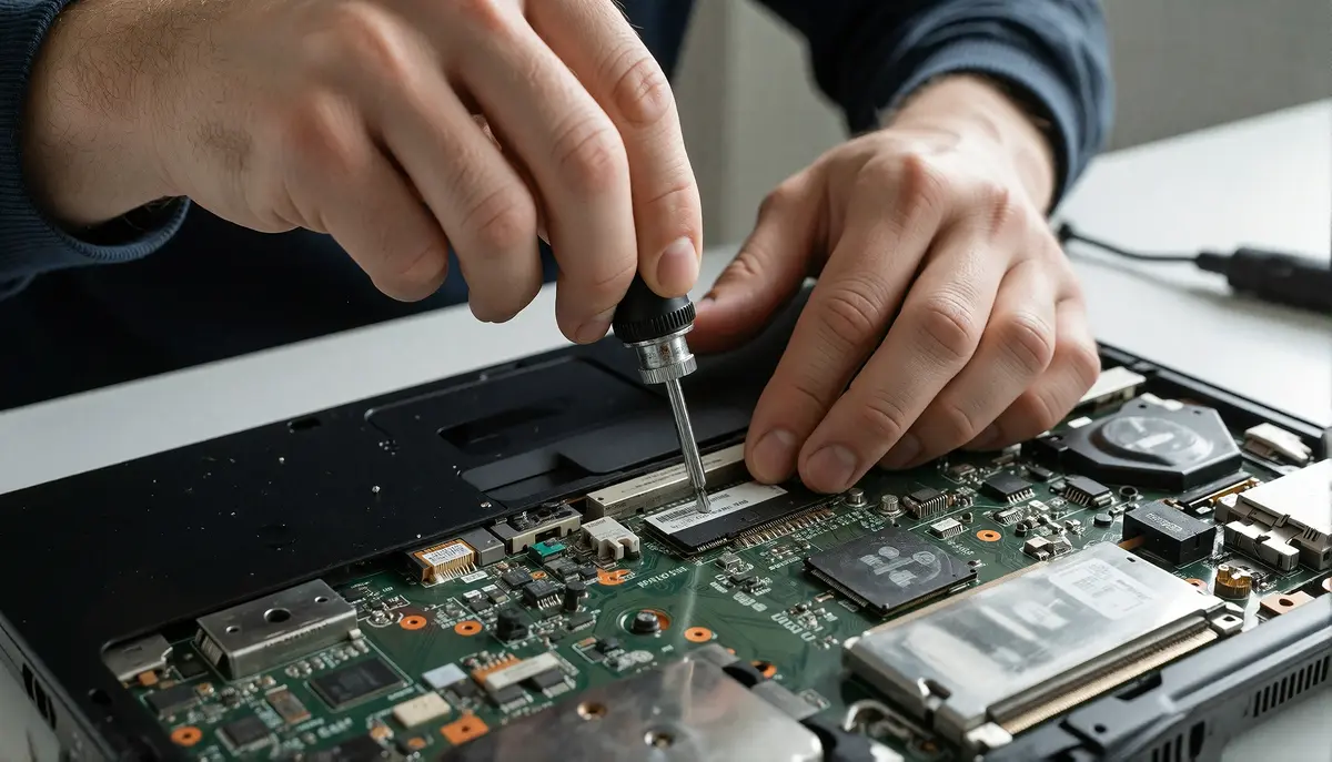 Illustration d'un technicien informatique professionnel et de confiance