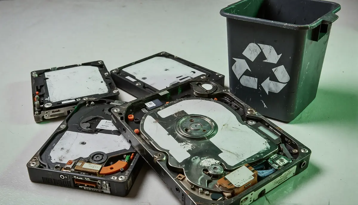Illustration de conformité RGPD et recyclage de matériel informatique
